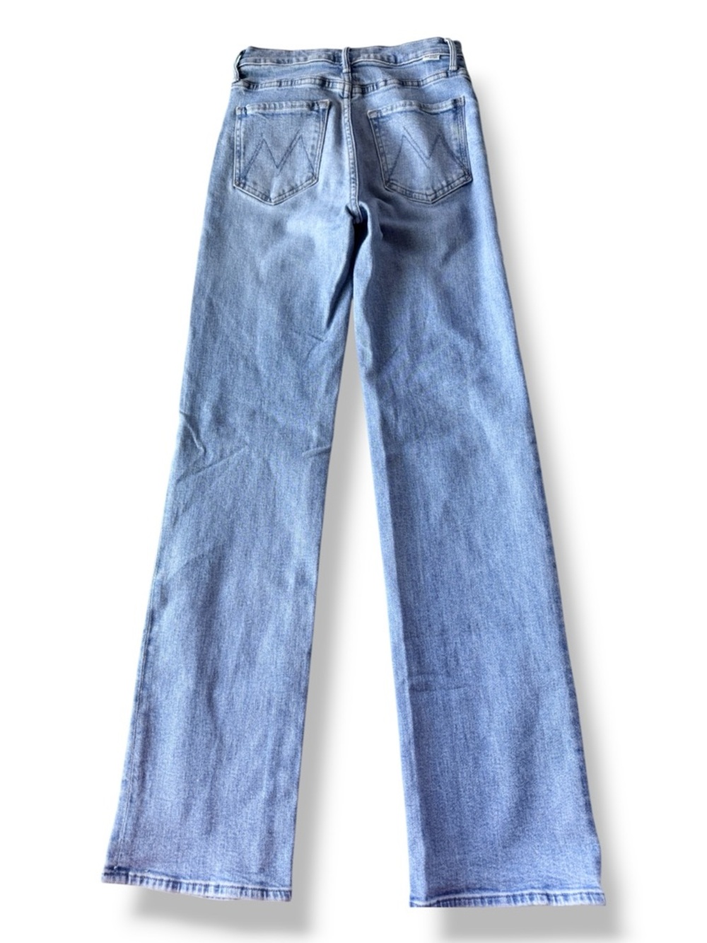MOTHER The Kick It High Waist Straight Leg Jeans in Tarot Time Blue Size 26 - Picture 6 of 16